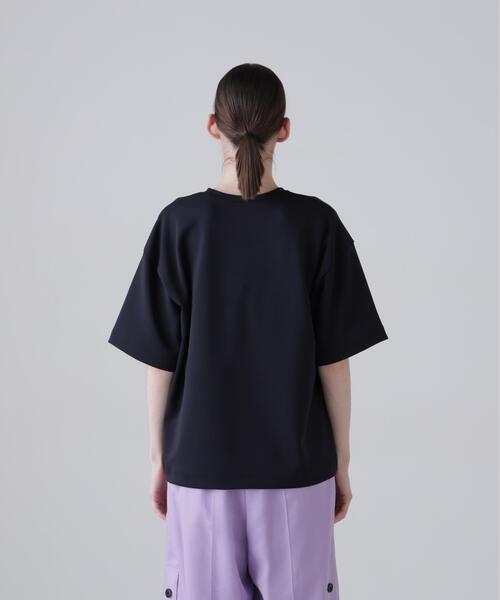 ADORE（アドーア）の「◆エンボスジャージー（Tシャツ/カットソー・レディース・ホワイト/ネイビー・38）」の6枚目の写真