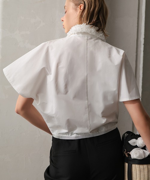 DONOBAN(ドノバン)の「ブロッサムカラーシャツ(シャツ/ブラウス・レディース・ブラック/ホワイト/ブルー・ONE SIZE)」の22枚目の写真