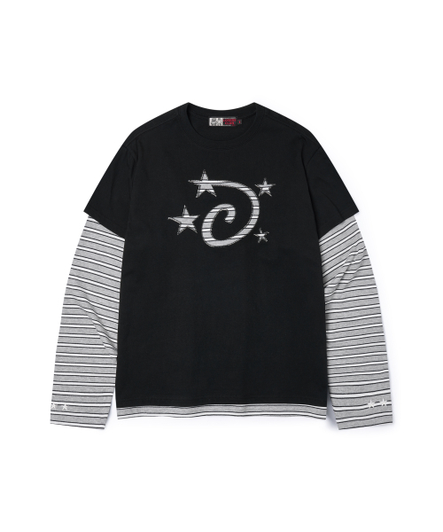 LOSERS CLUB(ルーザーズクラブ)の「スターロゴアプリケ長袖Tシャツブラック(Tシャツ/カットソー・レディース・その他・0/1/2)」の1枚目の写真