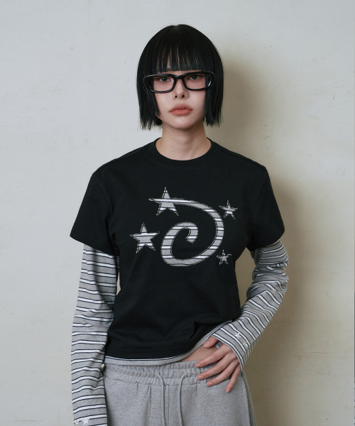 LOSERS CLUB(ルーザーズクラブ)の「スターロゴアプリケ長袖Tシャツブラック(Tシャツ/カットソー・レディース・その他・0/1/2)」の5枚目の写真