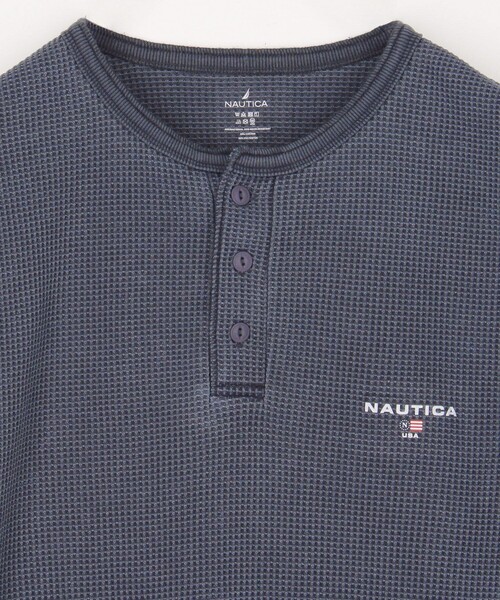 NAUTICA(ノーティカ)の「NAUTICA/ノーティカ Essentials タイトフィット S/S ヘンリーネック ワッフル ピグメントTシャツ(Tシャツ/カットソー・メンズ・ネイビー/オリーブ/チャコールグレー・MEDIUM/SMALL/LARGE/XX-LARGE/X-LARGE)」の15枚目の写真