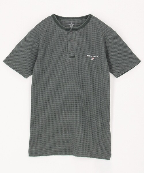 NAUTICA(ノーティカ)の「NAUTICA/ノーティカ Essentials タイトフィット S/S ヘンリーネック ワッフル ピグメントTシャツ(Tシャツ/カットソー・メンズ・ネイビー/オリーブ/チャコールグレー・MEDIUM/SMALL/LARGE/XX-LARGE/X-LARGE)」の21枚目の写真