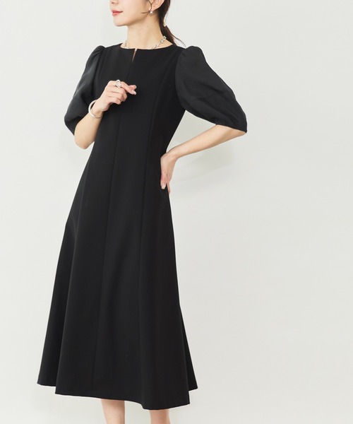 Sirin(シリン)の「ボリューム袖シアーワンピース【2サイズ展開】(ワンピース・レディース・ベージュ/ブラック・XS/S)」の6枚目の写真