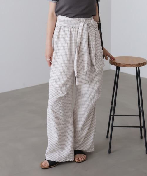 Bab（バブ）の「【選べるサイズ展開】ウエスト巻きサイドタックパンツ（その他パンツ・レディース・A/B・S/M）」の6枚目の写真