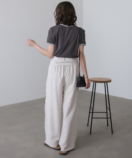 Bab（バブ）の「【選べるサイズ展開】ウエスト巻きサイドタックパンツ（その他パンツ・レディース・A/B・S/M）」の13枚目の写真