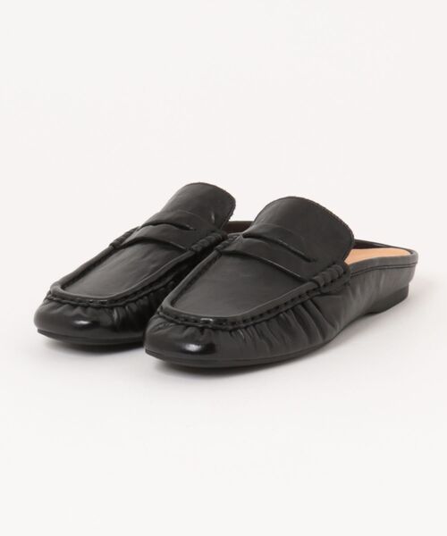 LAULEN(ローレン)の「square toe gathered loafers /スクエアトゥギャザーローファー(ローファー・レディース・ブラック・23cm/24cm/25cm)」の9枚目の写真