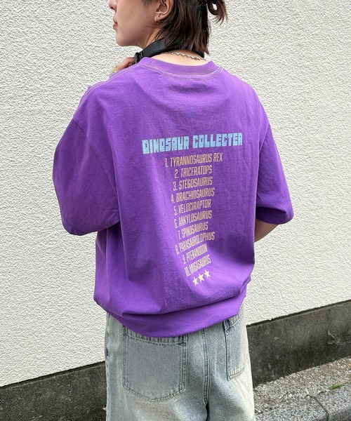 DOUBLE NAME(ダブルネーム)の「Dino.Figure Collector TEE(Tシャツ/カットソー・レディース・ブラック/パープル/オフホワイト・FREE)」の12枚目の写真