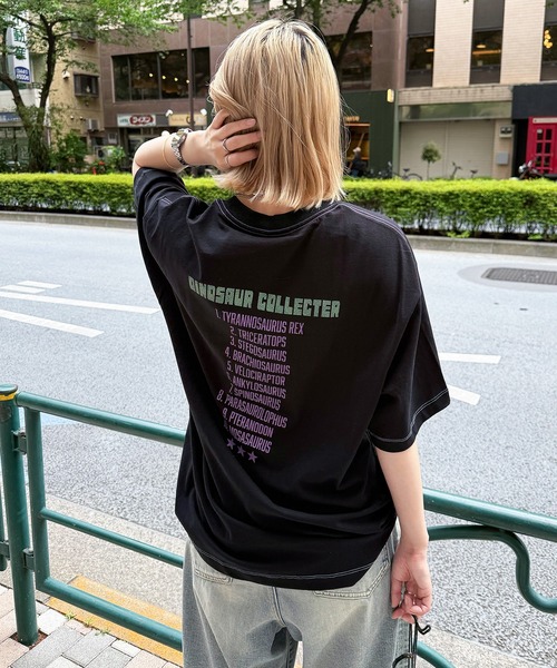DOUBLE NAME(ダブルネーム)の「Dino.Figure Collector TEE(Tシャツ/カットソー・レディース・ブラック/パープル/オフホワイト・FREE)」の20枚目の写真