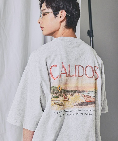 niko and...(ニコアンド)の「スーベニア刺繍Tシャツ(Tシャツ/カットソー・メンズ・グレー系その他/オフホワイト/杢グレー・LARGE/MEDIUM)」の3枚目の写真