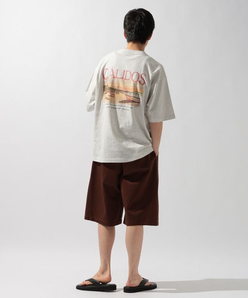 niko and...(ニコアンド)の「スーベニア刺繍Tシャツ(Tシャツ/カットソー・メンズ・グレー系その他/オフホワイト/杢グレー・LARGE/MEDIUM)」の7枚目の写真