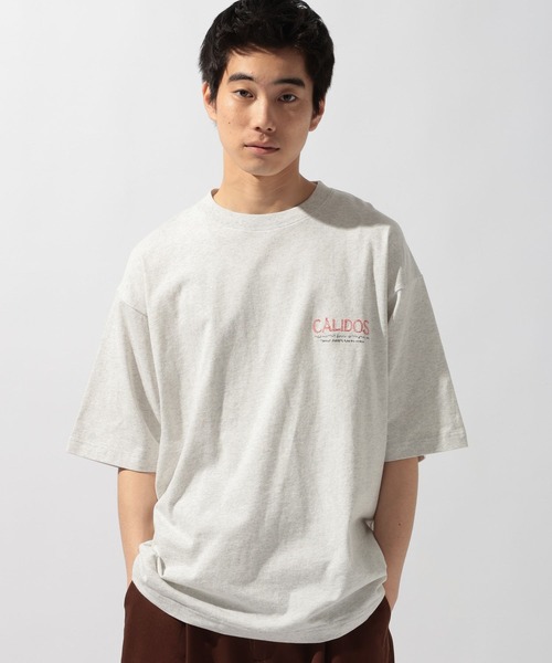niko and...(ニコアンド)の「スーベニア刺繍Tシャツ(Tシャツ/カットソー・メンズ・グレー系その他/オフホワイト/杢グレー・LARGE/MEDIUM)」の8枚目の写真