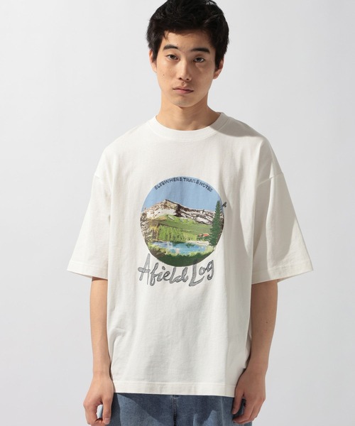 niko and...(ニコアンド)の「スーベニア刺繍Tシャツ(Tシャツ/カットソー・メンズ・グレー系その他/オフホワイト/杢グレー・LARGE/MEDIUM)」の12枚目の写真