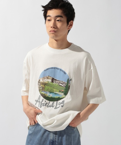 niko and...(ニコアンド)の「スーベニア刺繍Tシャツ(Tシャツ/カットソー・メンズ・グレー系その他/オフホワイト/杢グレー・LARGE/MEDIUM)」の13枚目の写真
