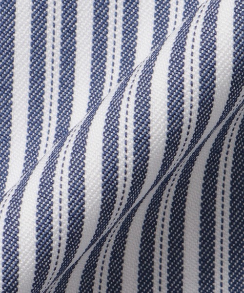 TOKYO SHIRTS(トウキョウシャツ)の「【吸水速乾】【COFREX】形態安定ノンアイロン スキッパー 半袖ビジネスワイシャツ(ビジネスシャツ・レディース・ネイビー・M/L/S/LL/XL)」の5枚目の写真