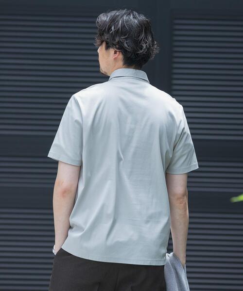 URBAN RESEARCH DOORS(アーバンリサーチドアーズ)の「LIFE STYLE TAILOR 『UR TECH』サマシェア ドレスポロ(シャツ/ブラウス・メンズ・ライトグレー/ネイビー・MEDIUM/LARGE)」の5枚目の写真