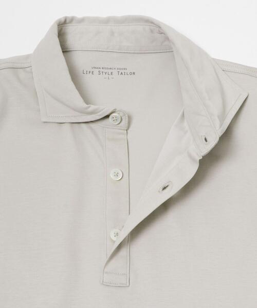 URBAN RESEARCH DOORS(アーバンリサーチドアーズ)の「LIFE STYLE TAILOR 『UR TECH』サマシェア ドレスポロ(シャツ/ブラウス・メンズ・ライトグレー/ネイビー・MEDIUM/LARGE)」の9枚目の写真