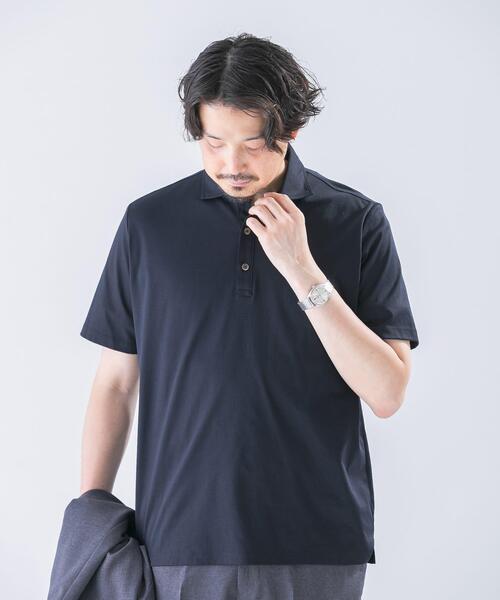 URBAN RESEARCH DOORS(アーバンリサーチドアーズ)の「LIFE STYLE TAILOR 『UR TECH』サマシェア ドレスポロ(シャツ/ブラウス・メンズ・ライトグレー/ネイビー・MEDIUM/LARGE)」の10枚目の写真