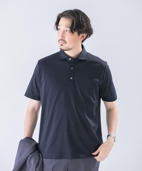 URBAN RESEARCH DOORS(アーバンリサーチドアーズ)の「LIFE STYLE TAILOR 『UR TECH』サマシェア ドレスポロ(シャツ/ブラウス・メンズ・ライトグレー/ネイビー・MEDIUM/LARGE)」の11枚目の写真