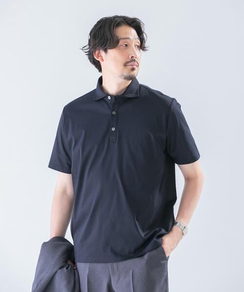 URBAN RESEARCH DOORS(アーバンリサーチドアーズ)の「LIFE STYLE TAILOR 『UR TECH』サマシェア ドレスポロ(シャツ/ブラウス・メンズ・ライトグレー/ネイビー・MEDIUM/LARGE)」の12枚目の写真
