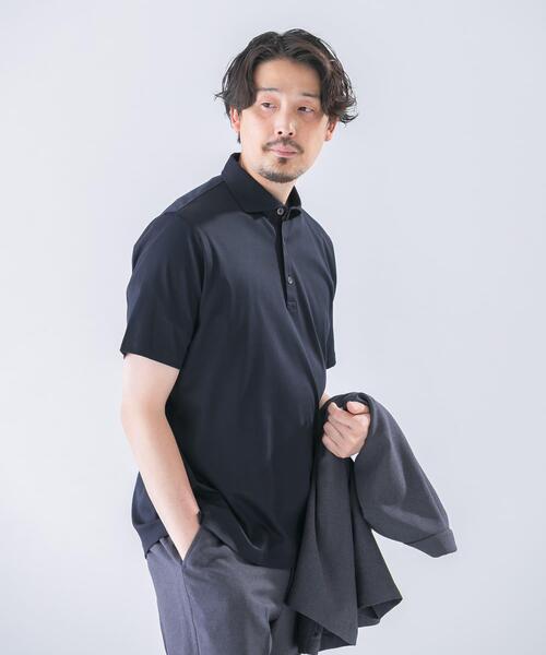URBAN RESEARCH DOORS(アーバンリサーチドアーズ)の「LIFE STYLE TAILOR 『UR TECH』サマシェア ドレスポロ(シャツ/ブラウス・メンズ・ライトグレー/ネイビー・MEDIUM/LARGE)」の14枚目の写真