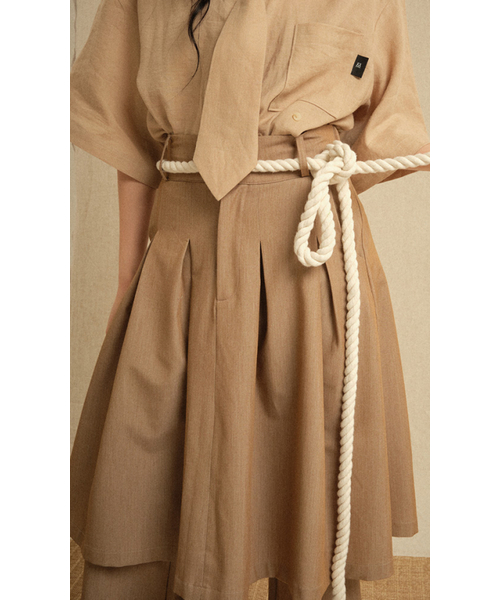RECULER（ルキュレ）の「Skirt pants Beige (Ver. 26ss)（その他パンツ・レディース・その他・FREE）」の3枚目の写真