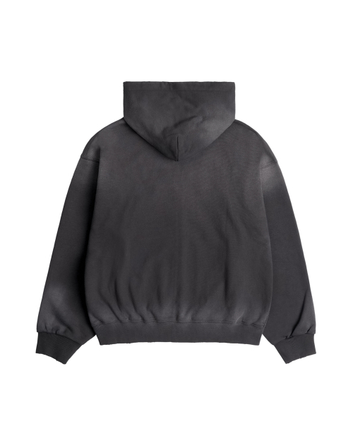PITCHBLACK(ピッチブラック)の「APPLIQAE CROSS WASHED HOOD ZIP-UP (WASHED BLACK)(パーカー・メンズ・その他・SMALL/MEDIUM/LARGE/X-LARGE)」の3枚目の写真