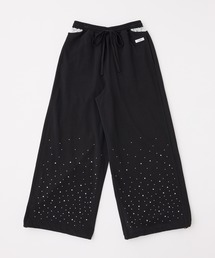 one after another NICE CLAUP | 【セットアップ可能/パーカー別売り】サイドレースキラキラカットパンツ(スウェットパンツ)