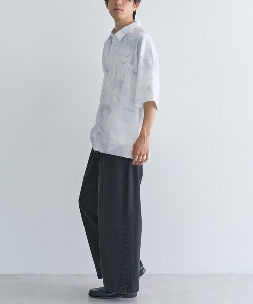 CRAFT STANDARD BOUTIQUE（クラフトスタンダードブティック）の「タイダイ柄半袖シャツ（シャツ/ブラウス・メンズ・ブラック/ホワイト・L/M）」の7枚目の写真