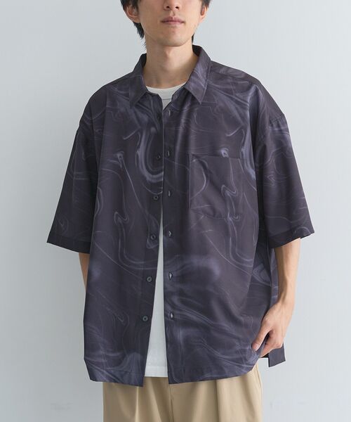 CRAFT STANDARD BOUTIQUE（クラフトスタンダードブティック）の「タイダイ柄半袖シャツ（シャツ/ブラウス・メンズ・ブラック/ホワイト・L/M）」の9枚目の写真