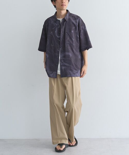 CRAFT STANDARD BOUTIQUE（クラフトスタンダードブティック）の「タイダイ柄半袖シャツ（シャツ/ブラウス・メンズ・ブラック/ホワイト・L/M）」の12枚目の写真