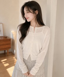 【GENERAL IDEA】パッカブルシアーロングスリーブカーディガン / PACKABLE SHEER LONG SLEEVE CARDIGAN