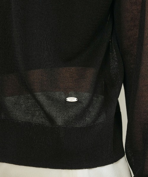 GENERAL IDEA(ジェネラルアイデア)の「【GENERAL IDEA】パッカブルシアーロングスリーブカーディガン / PACKABLE SHEER LONG SLEEVE CARDIGAN(カーディガン/ボレロ・レディース・グレー/ホワイト/ブラック/レモンイエロー・L/M/S)」の6枚目の写真