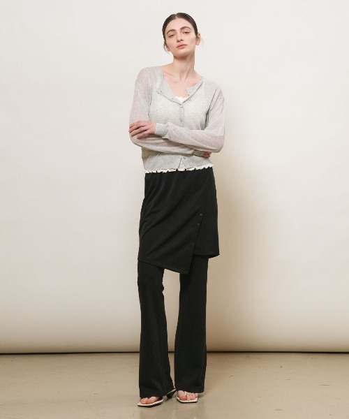 GENERAL IDEA(ジェネラルアイデア)の「【GENERAL IDEA】パッカブルシアーロングスリーブカーディガン / PACKABLE SHEER LONG SLEEVE CARDIGAN(カーディガン/ボレロ・レディース・グレー/ホワイト/ブラック/レモンイエロー・L/M/S)」の14枚目の写真