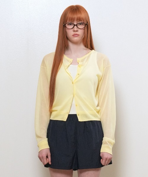GENERAL IDEA(ジェネラルアイデア)の「【GENERAL IDEA】パッカブルシアーロングスリーブカーディガン / PACKABLE SHEER LONG SLEEVE CARDIGAN(カーディガン/ボレロ・レディース・グレー/ホワイト/ブラック/レモンイエロー・L/M/S)」の18枚目の写真