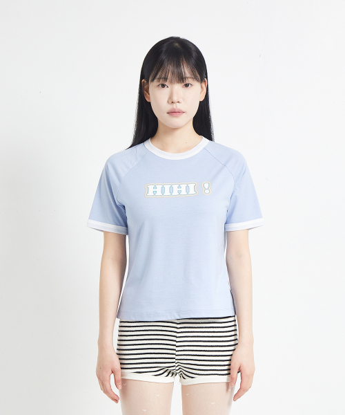 COTTONREBIRTHCLUB(コットンリバースクラブ)の「ハイハイTシャツ(ブルー)(Tシャツ/カットソー・レディース・その他・FREE)」の2枚目の写真