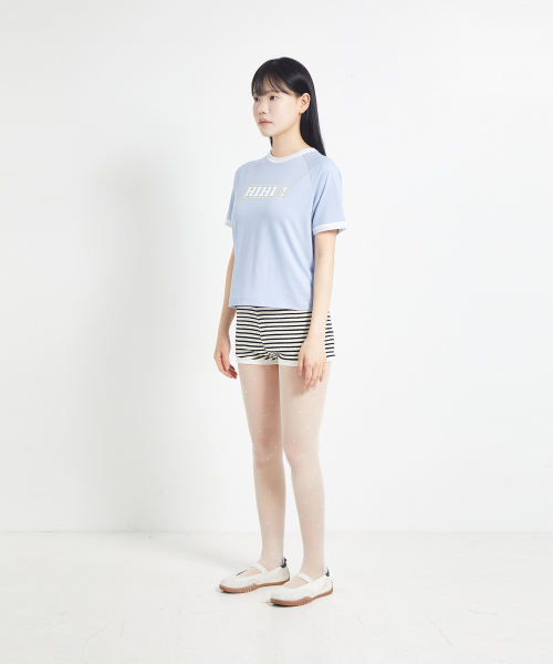 COTTONREBIRTHCLUB(コットンリバースクラブ)の「ハイハイTシャツ(ブルー)(Tシャツ/カットソー・レディース・その他・FREE)」の4枚目の写真