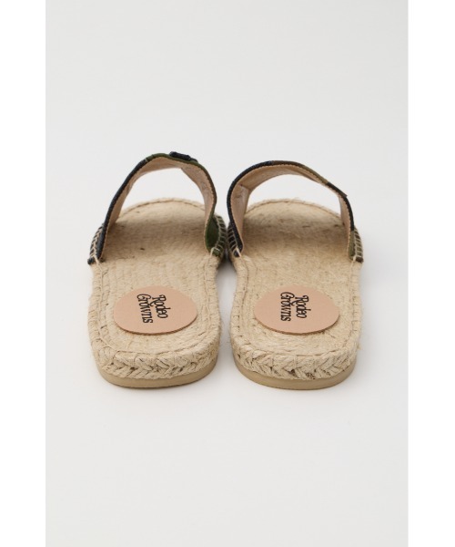RODEO CROWNS WIDE BOWL(ロデオクラウンズワイドボウル)の「DENIM JUTE SANDAL(サンダル・レディース・ブルー系その他/ブラック系その他・MEDIUM/LARGE)」の5枚目の写真