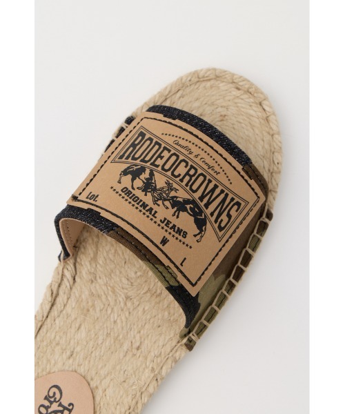 RODEO CROWNS WIDE BOWL(ロデオクラウンズワイドボウル)の「DENIM JUTE SANDAL(サンダル・レディース・ブルー系その他/ブラック系その他・MEDIUM/LARGE)」の7枚目の写真