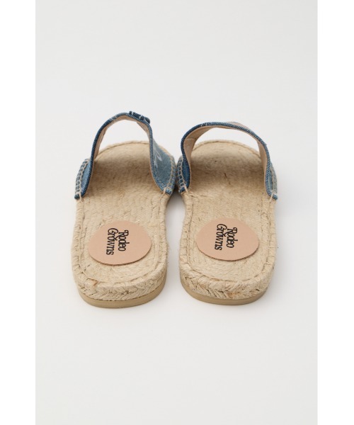 RODEO CROWNS WIDE BOWL(ロデオクラウンズワイドボウル)の「DENIM JUTE SANDAL(サンダル・レディース・ブルー系その他/ブラック系その他・MEDIUM/LARGE)」の11枚目の写真