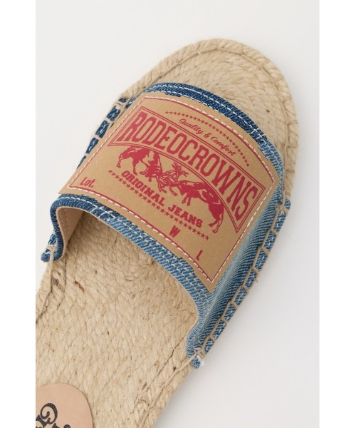 RODEO CROWNS WIDE BOWL(ロデオクラウンズワイドボウル)の「DENIM JUTE SANDAL(サンダル・レディース・ブルー系その他/ブラック系その他・MEDIUM/LARGE)」の13枚目の写真