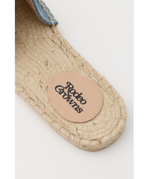 RODEO CROWNS WIDE BOWL(ロデオクラウンズワイドボウル)の「DENIM JUTE SANDAL(サンダル・レディース・ブルー系その他/ブラック系その他・MEDIUM/LARGE)」の14枚目の写真