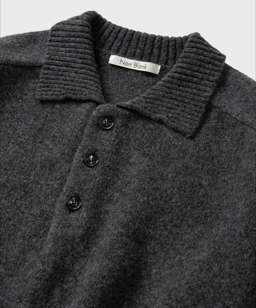 NONBLANK（ノンブランク）の「ウールカラー ニット_TAILOR GREY（ニット/セーター・メンズ・グレー・MEDIUM/LARGE/X-LARGE）」の5枚目の写真