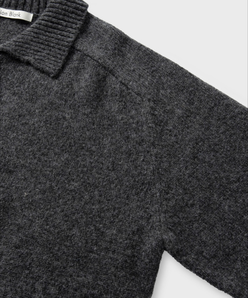 NONBLANK（ノンブランク）の「ウールカラー ニット_TAILOR GREY（ニット/セーター・メンズ・グレー・MEDIUM/LARGE/X-LARGE）」の7枚目の写真