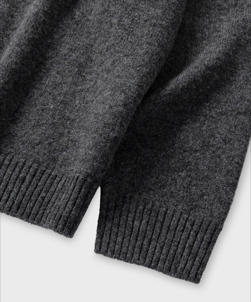 NONBLANK（ノンブランク）の「ウールカラー ニット_TAILOR GREY（ニット/セーター・メンズ・グレー・MEDIUM/LARGE/X-LARGE）」の9枚目の写真