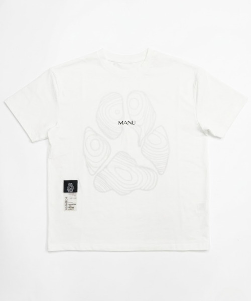 manu(マニュ)の「S-09E Big Identity Topo(Tシャツ/カットソー・メンズ・ブラック/ホワイト・X-LARGE/LARGE/MEDIUM/SMALL)」の4枚目の写真