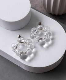 バブルリングクリアピアス