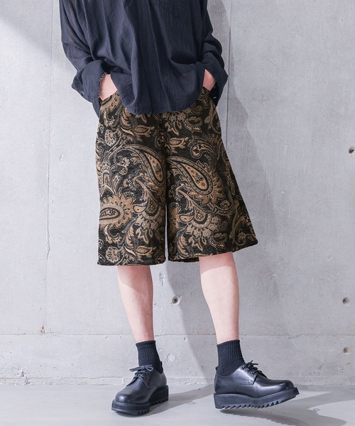 MDR(エムディアール)の「ゴブランペイズリーショーツ(その他パンツ・メンズ・ブラック・M/L/XL)」の1枚目の写真