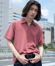 WEGO | WEGO/【26年春夏新作】ブリーチカノコハーフZIPポロ(ポロシャツ)
