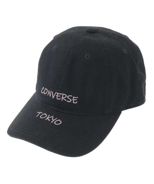 CONVERSE TOKYO(コンバーストウキョウ)の「WASHED EMBROIDERED LOGO CAP(キャップ・レディース・ブルー/ブラック/ブラウン・FREE)」の2枚目の写真