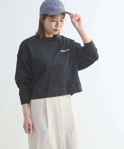 CONVERSE TOKYO(コンバーストウキョウ)の「WASHED EMBROIDERED LOGO CAP(キャップ・レディース・ブルー/ブラック/ブラウン・FREE)」の4枚目の写真